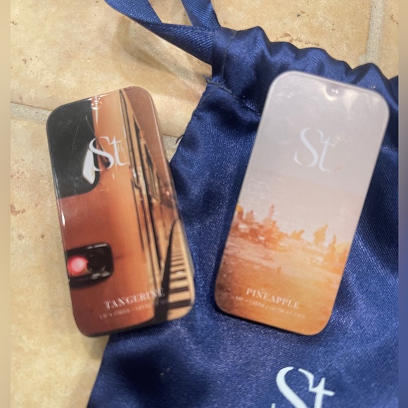 Seint Pineapple and Tangerine Lip & Cheek - 2 tins + SEINT pouch - NEW! - Picture 7 of 8